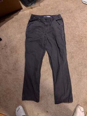 Carhartt Men's Shadow Grey Relaxed Fit Rugged Flex Canvas Work Pants 31x32